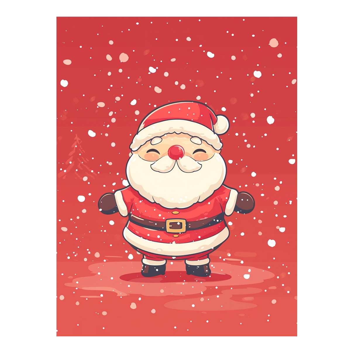 Santa in The Snow 