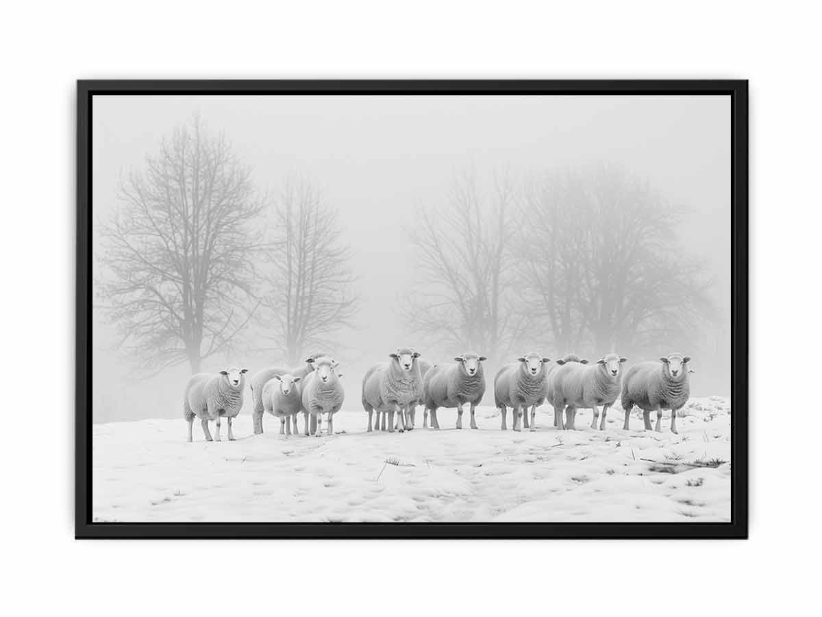 Sheep in the Field  Painting