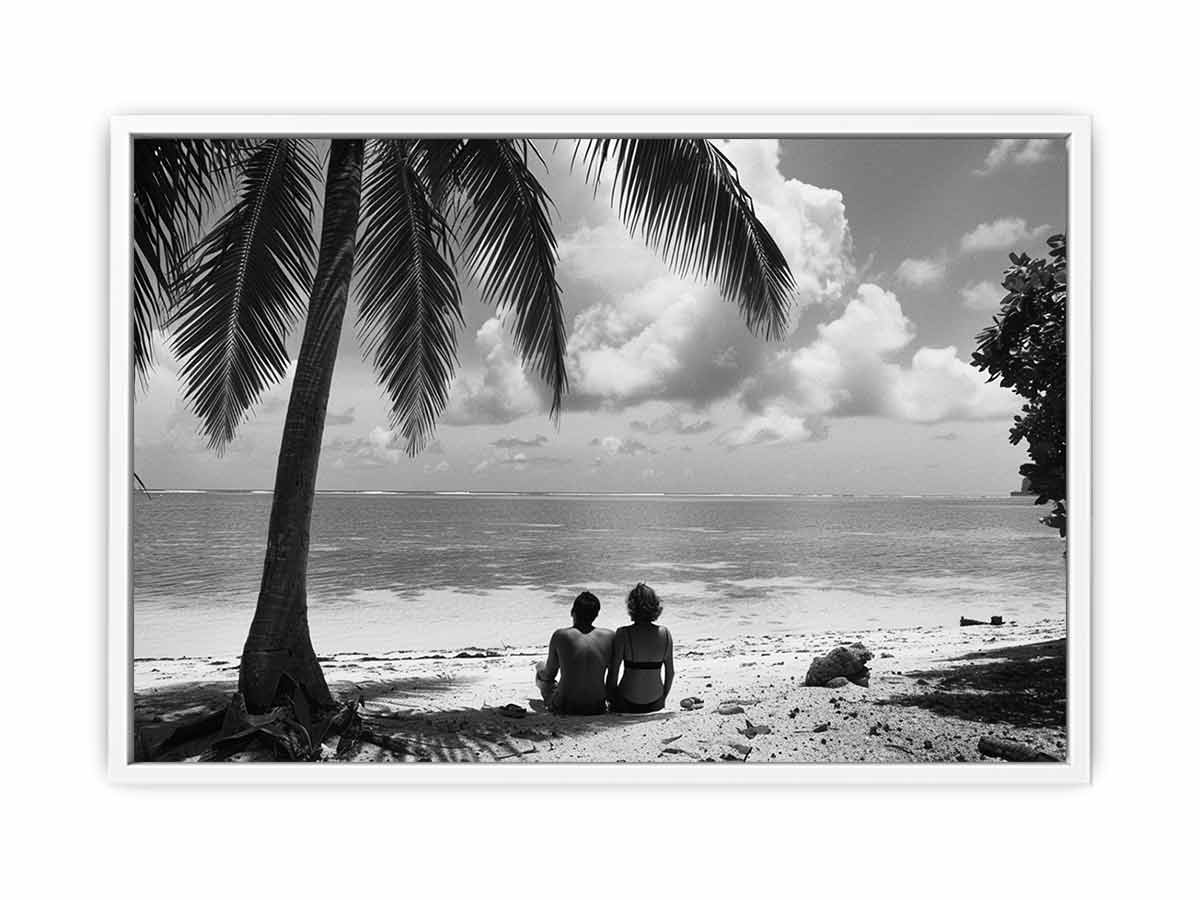 Beach Talk  Framed Print