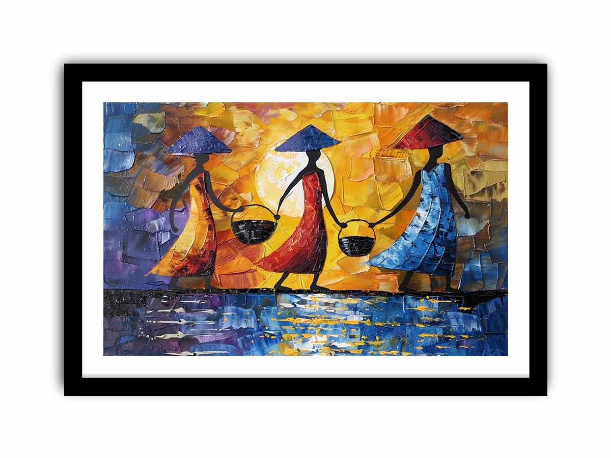 3 African women  Art Print