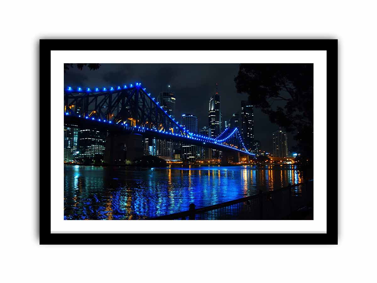 Story Bridge by Night   Art Print