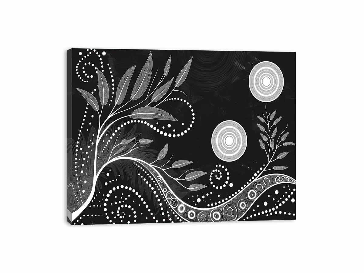 Dotted Tree Canvas Print