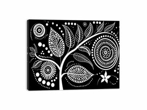 Dotted Leaves Canvas Print