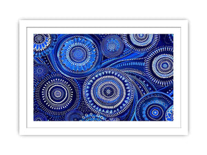 Blue Swirrls  Streched canvas