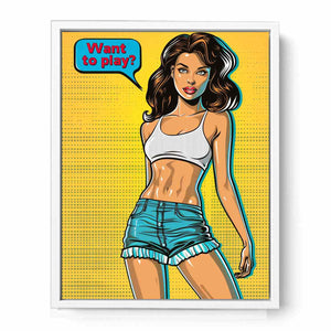 Want to Play Framed Print