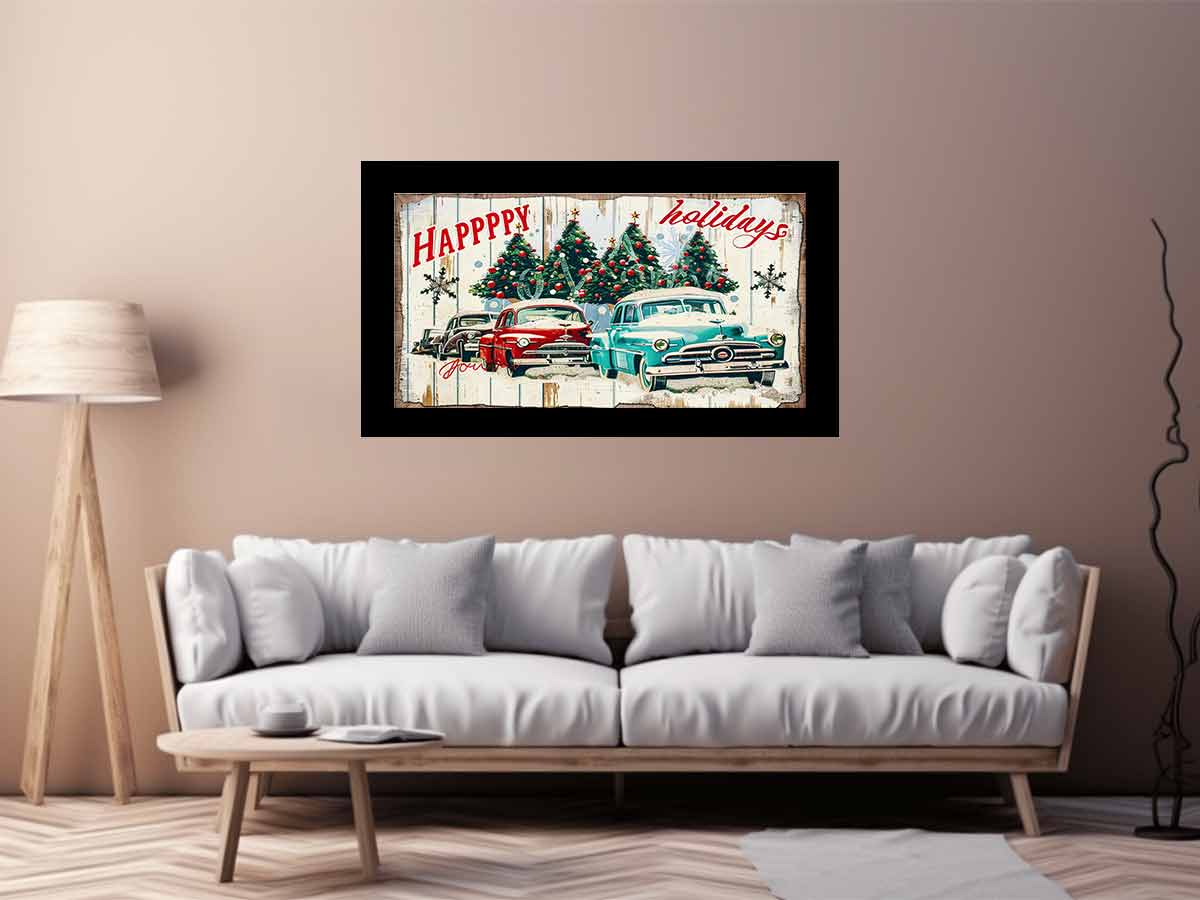 Happy Holidays Vinatge Art 