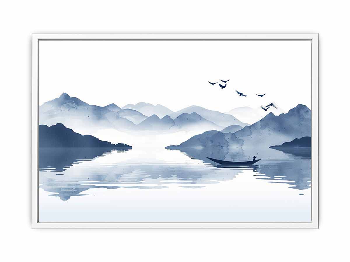 In the Lake  Framed Print
