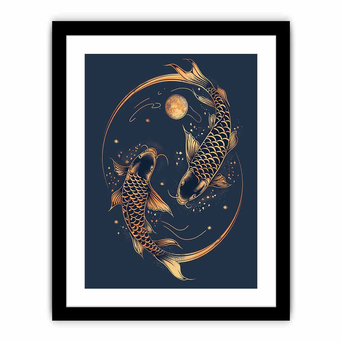 Lucky Koi Fish   Art Print