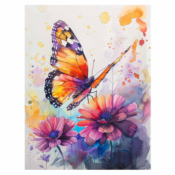 Butterfly Watercolor Painting  Art Print
