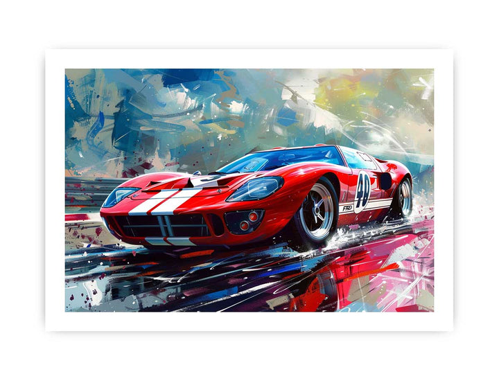 Ford GT 40 2006 Painting framed Print