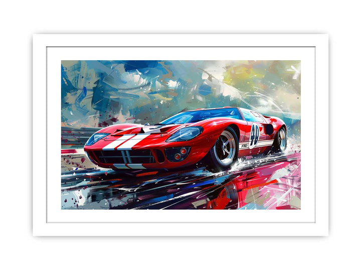 Ford GT 40 2006 Painting framed Print