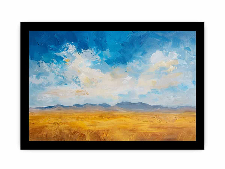 Desert Sky framed Print