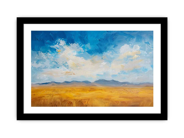 Desert Sky framed Print