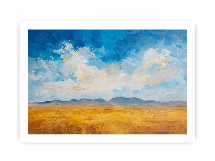 Desert Sky framed Print