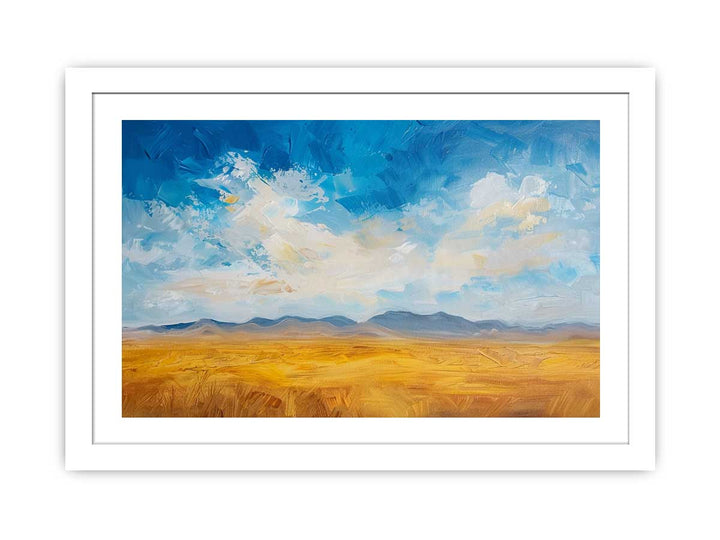 Desert Sky framed Print