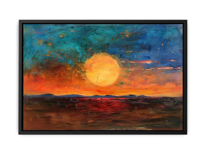 Desert Sunset canvas Print