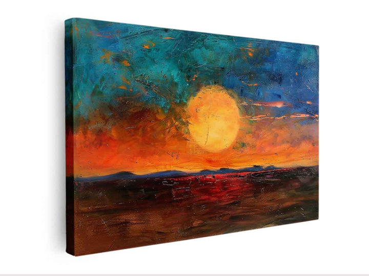 Desert Sunset canvas Print