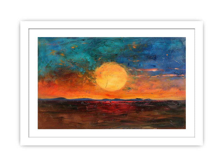 Desert Sunset framed Print