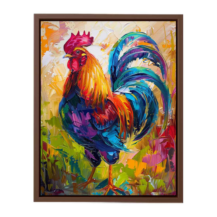 Colorful Rooster Painting Painting