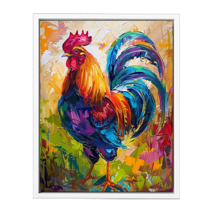 Colorful Rooster Painting Painting