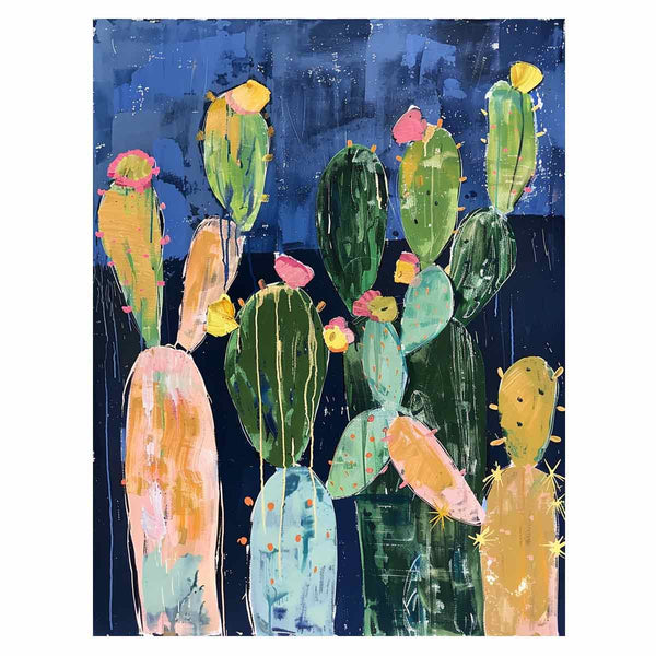 Cacti Painting Art Print