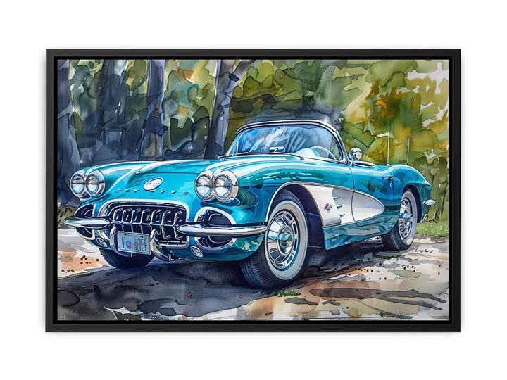 Chevrolet Corvette C1 1960 Painting canvas Print