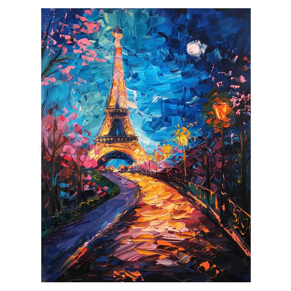 Eiffel Tower Painting  Art Print
