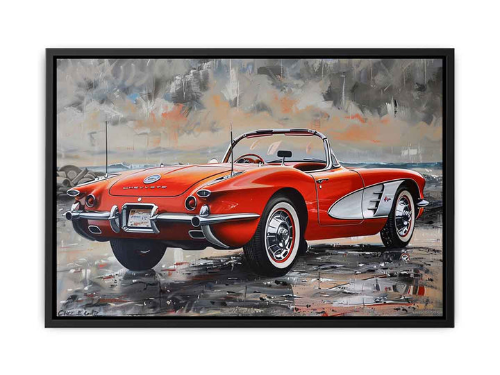 Chevrolet Corvette Painting canvas Print