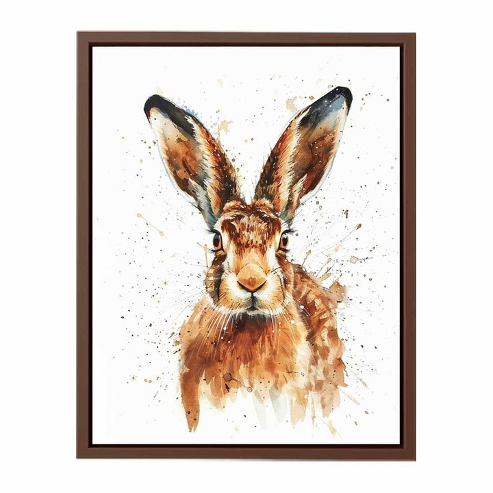 Hare Painting Watercolor.Canvas print, framed print & art print .Painting