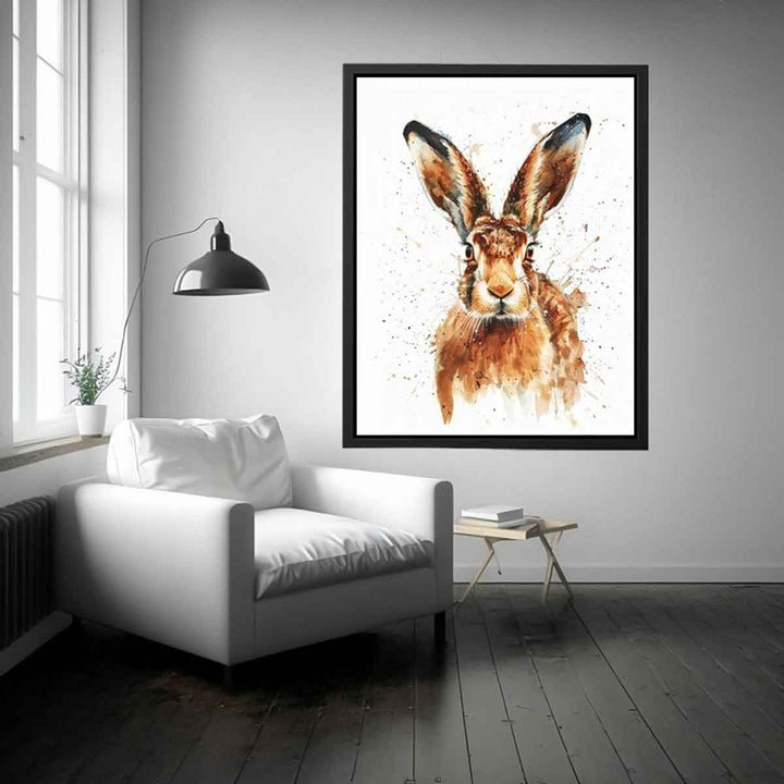 Hare Painting Watercolor Art Print