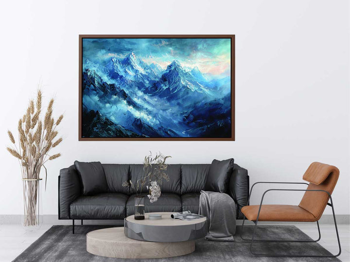 Blue Mountain Painting Art Print