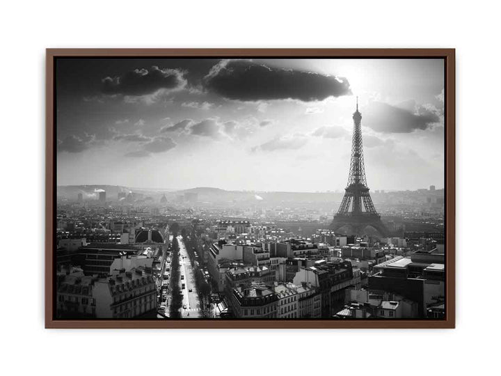 Paris  Black & White Painting
