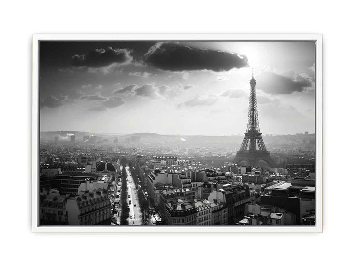 Paris  Black & White Painting
