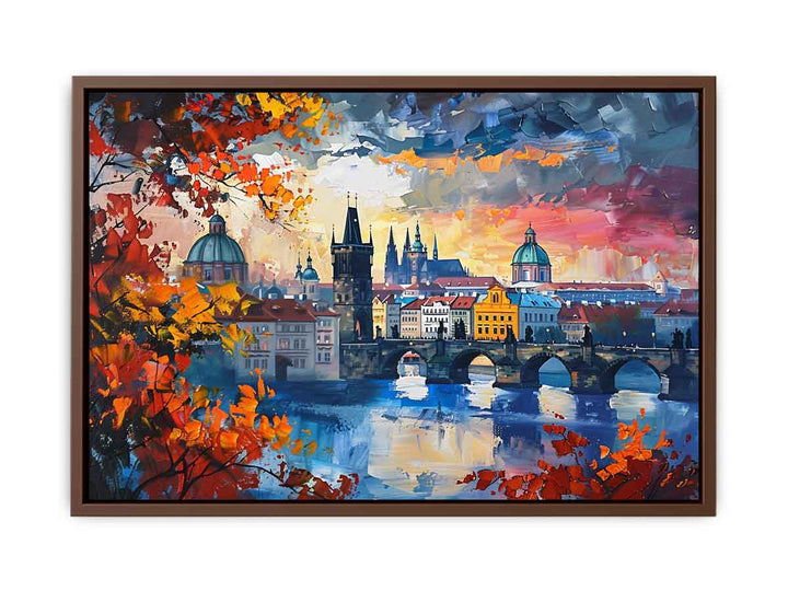 Prague City Of Hundres Spiers PaintingPainting