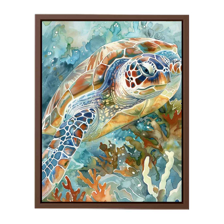 Turtle Watercolor Painting