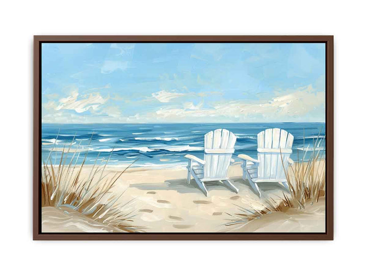 Sea Side Sitting Painting
