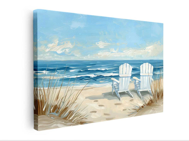 Sea Side Sitting canvas Print