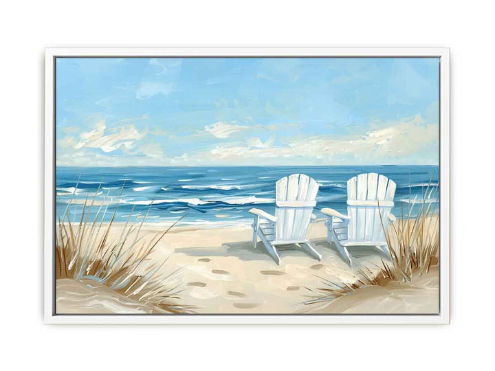 Sea Side Sitting Painting