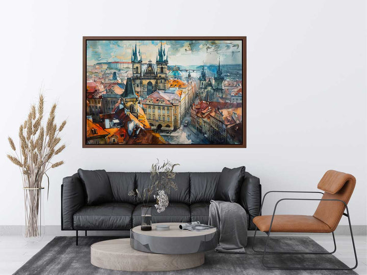 Prague City Painting Art Print