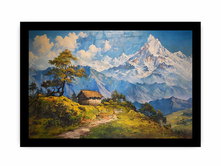 Mountain House framed Print
