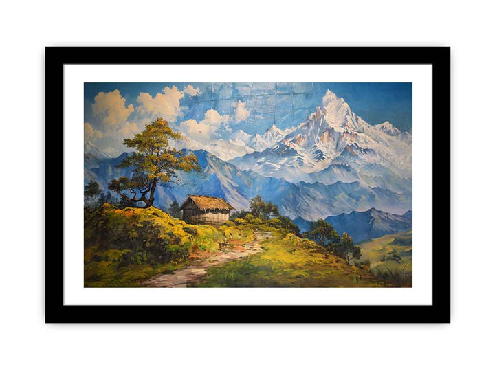 Mountain House framed Print