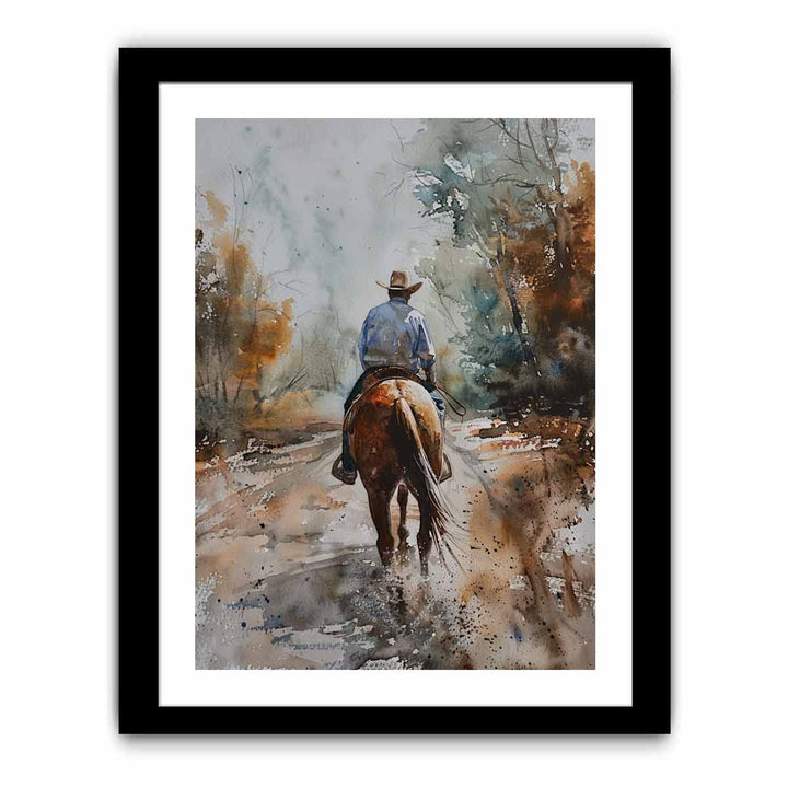 On the way  framed Print