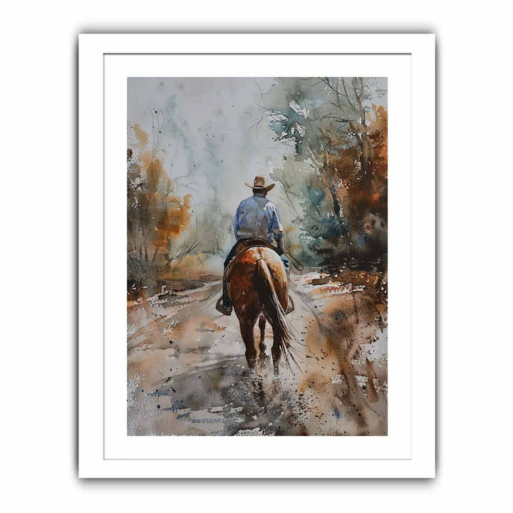 On the way  framed Print