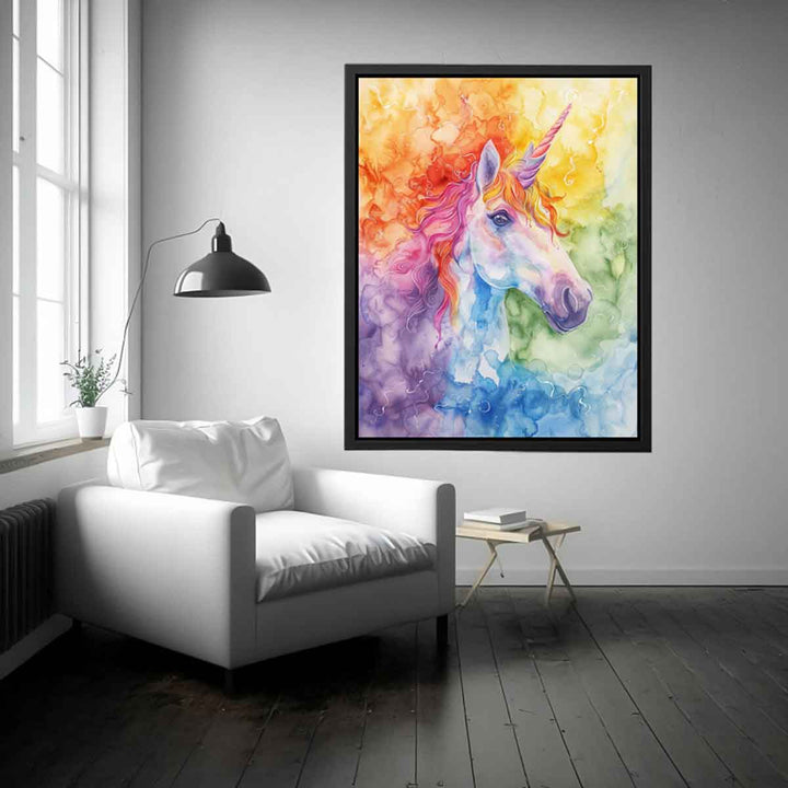 Unicorn Watercolor Painting Art Print