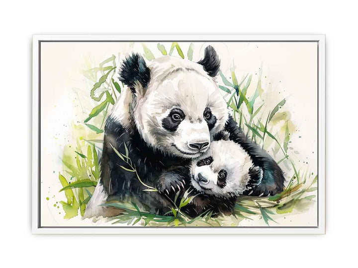Panda Mom & Baby Painting