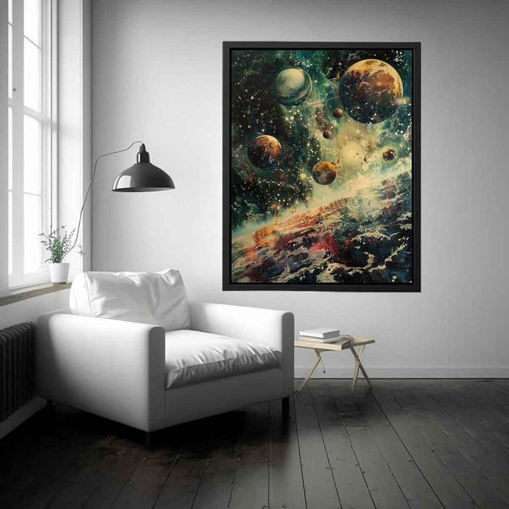 Cosmic Crowd Of Planets Art Print