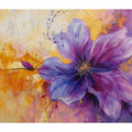 Purple Abstract Flower