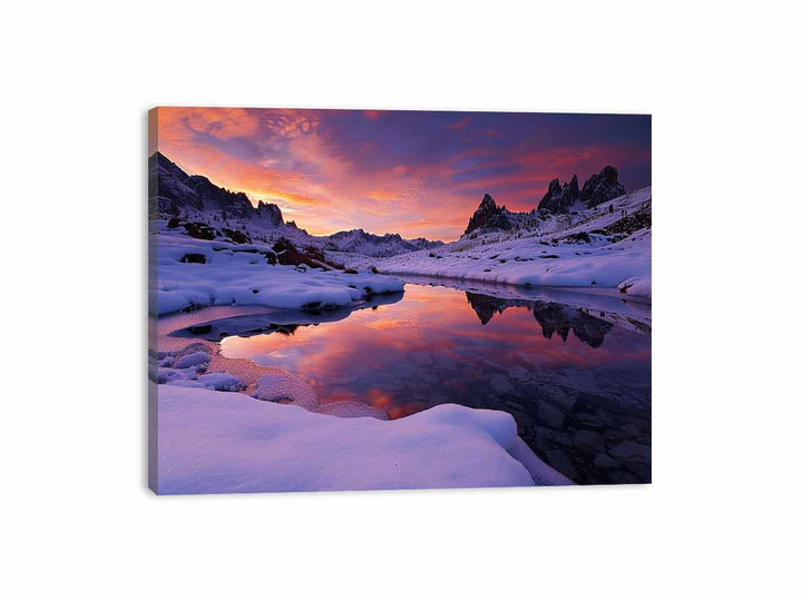 Dolomite Dawn  Canvas Print