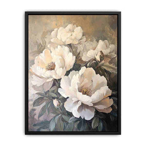 Ivory Bloom canvas artwork for modern luxury interior decor