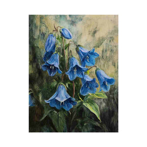 Bluebell Whisper canvas artwork for modern luxury interior decor